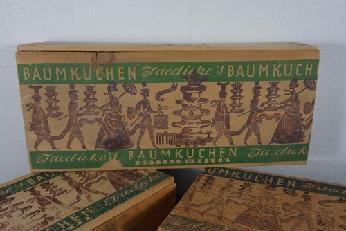 Holzkiste jaedickes baumkuchen - holzkiste,
