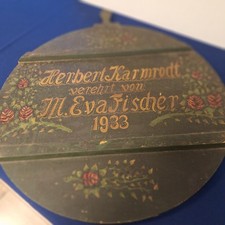 Altes Kuchen Backbrett bemalt