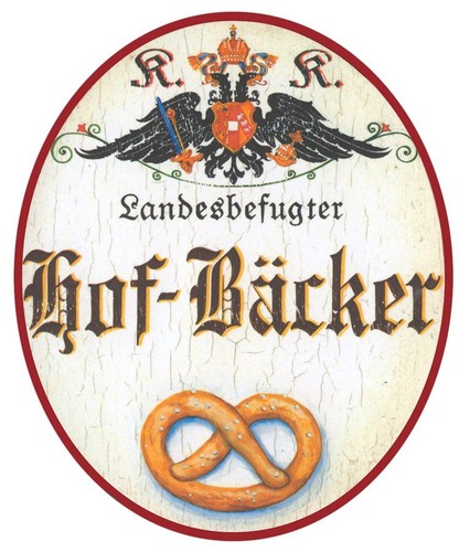 Hof bäcker nostalgieschild - -,
